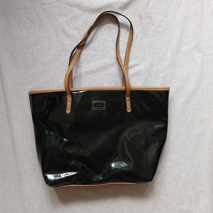 Nine West Tote/Purse Shiny Black